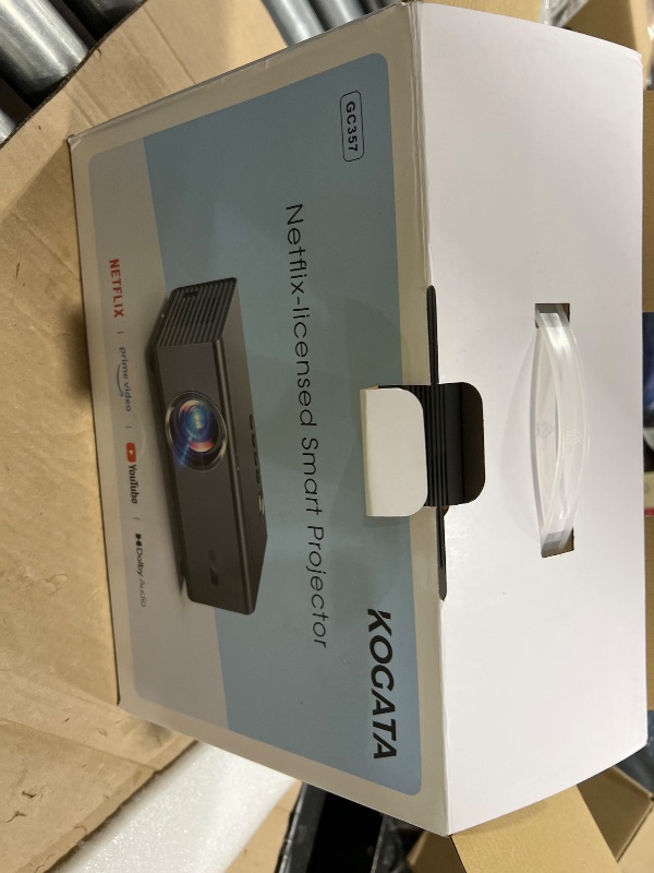 Photo 1 of Projector 4K Quiet AI Auto Focus &6D Keystone with Built-in Official Apps 50W Dolby Smart OS 2.0 Kogata Outdoor Projector with WiFi and Bluetooth Home Theater Movie Portable