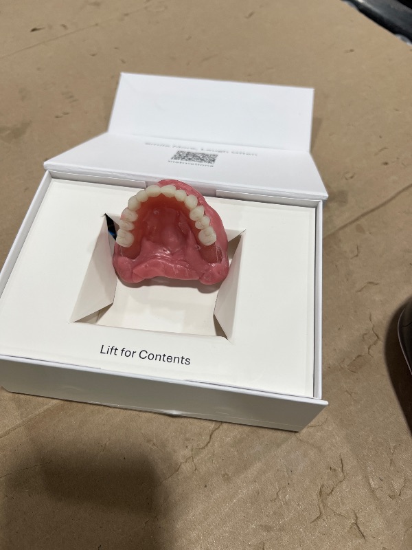 Photo 1 of Easy Denture: Boil-&-Bite Functional Denture, Self-fit at Home in Mins, Adjusts for Narrow or Wide Arches, Long-term or temporary Solution, Eat, Drink and Smile Confidently, Small/Medium Denture Set