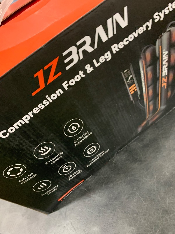 Photo 1 of JZBRAIN Air Compression Boots Leg Massager: Sequential Full-Leg Recovery with Heat, 6 Modes & 11 Intensities for Post?Workout Relieve & Daily Relaxation for Athletes, Fitness Users (Large)