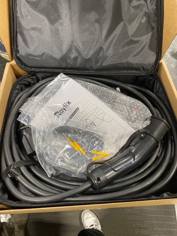 Photo 1 of 2026 Upgraded Level 1&2 Tesla Mobile Charger, 8-16Amp Adjustable Current & Timer, 110V–240V, NEMA 5-15 & 6-20 Plug, 21ft Tesla Charging Cable, Mobile Connector for Tesla Model Y/3/X/S/Cybertruck