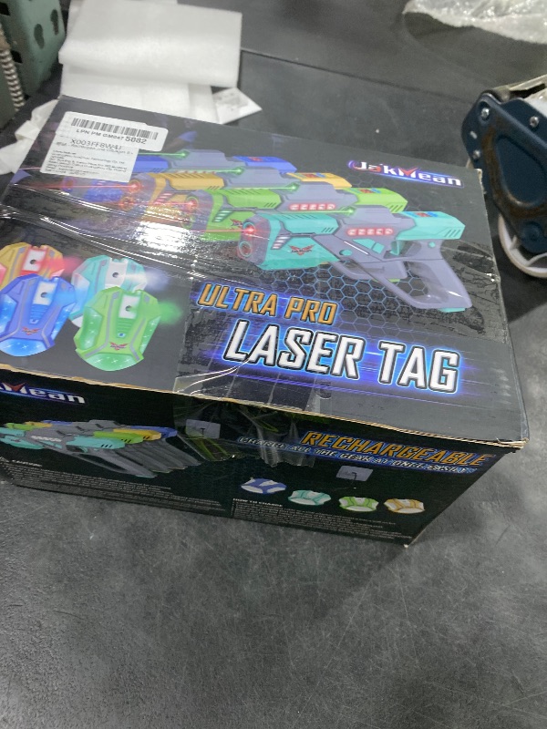 Photo 1 of Rechargeable Laser Tag Set with Vests, Upgrade Laser Tag Guns Set of 4 with Mist Spray Effect & LED Digital, Multi Player Toy for Teen Boys & Girls, Indoor&Outdoor Toy Play Game Gift,Ages 8+