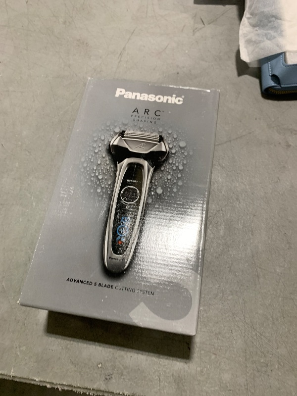 Photo 1 of Panasonic ARC5 Electric Razor for Men with Pop-Up Trimmer, Wet/Dry 5-Blade Electric Shaver with Intelligent Shave Sensor and Multi-Flex Pivoting Head, ES-LV65-S (Silver)