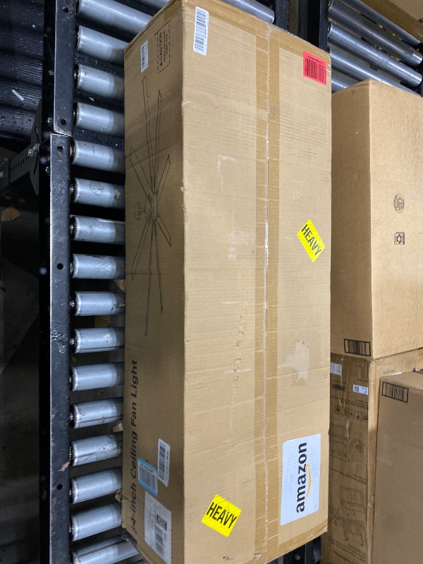 Photo 1 of ZMISHIBO 84" Industrial Ceiling Fans with Lights, Large Ceiling Fan with 3CCT, 8 Reverisble Aluminum Blades, Quiet DC Motor, 6-Speed Remote, Indoor/Outdoor Ceiling Fans for Patios/Garage/Porch, Nickel
