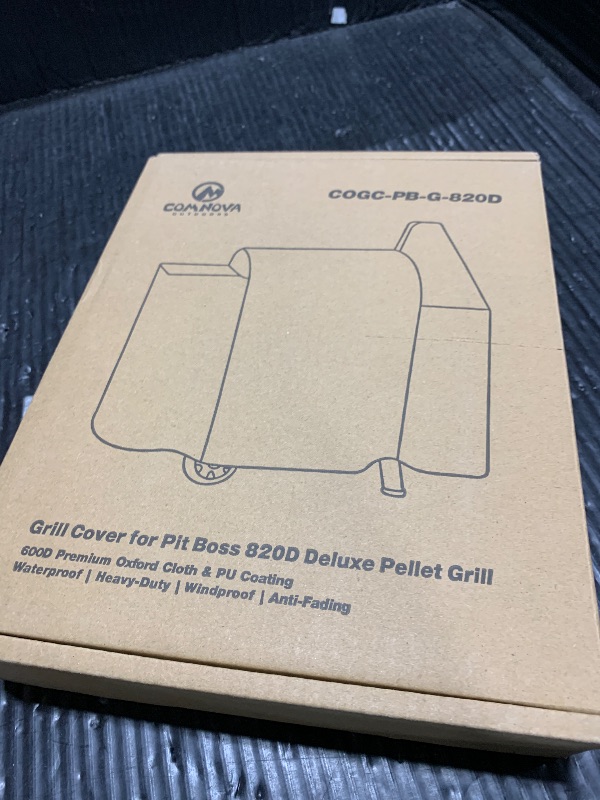 View 2 of Comnova Grill Cover for Pit Boss 820-850 - Z Grill 700 - Premium Wood Pellet Smoker Cover for Pitboss Waterproof & Heavy Duty, 600D Pellet BBQ Cover for Pit Boss 820 Deluxe, Pro 850 and Z Grill 700