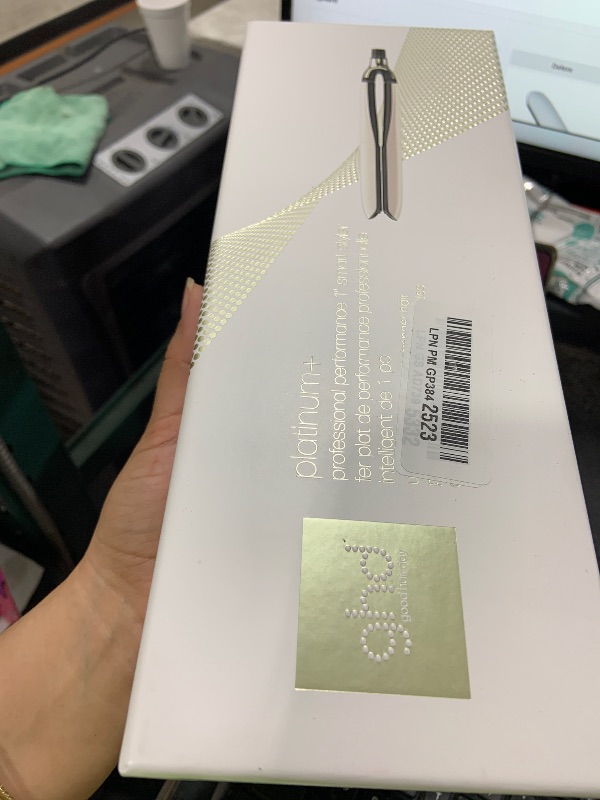 View 2 of ghd Platinum+ Styler ? 1" Flat Iron Hair Straightener, Professional Ceramic Hair Styling Tool for Stronger Hair, More Shine, & More Color Protection - White
