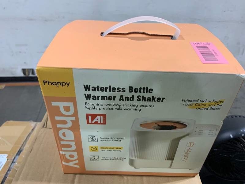 Photo 1 of Phanpy SmartSwirl Waterless Bottle Warmer - Patented Airbag Heating for Nutrient Protection, Off-Center & Smart Dual-Direction Mixing for Clump-Free Formula, Fits All Bottles, Quiet & Safe