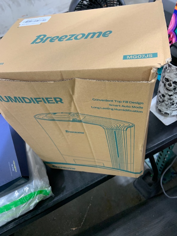 Photo 1 of BREEZOME 6L Humidifiers for Bedroom Large Room & Essential Oil Diffuser, Ultrasonic Top Fill Cool Mist Humidifiers for Baby, Plants, Nursery Last up to 60 Hours, Smart Humidistat Control, Quiet, Black