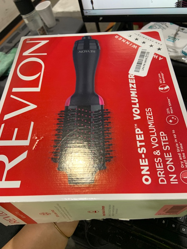Photo 1 of REVLON One-Step Volumizer Hair Dryer and Styler – Easy Salon-Style Blowouts – Less Frizz, More Shine, and Reduced Heat Damage, for All Hair Types and Lengths (Black)