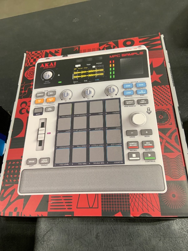 Photo 1 of Akai Professional MPC Sample Standalone Portable Sampler, Sequencer and Effects Processor, with Rechargeable Battery, USB-C, Built-in Speaker and Microphone