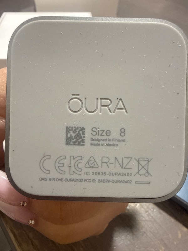 Photo 1 of Oura Ring 4 - Stealth - Size 8 - Sleep, Activity, Women’s Health, AI Advisor, Up to 8 Days of Battery Life, Size Before You Buy, Android & iOS Compatible