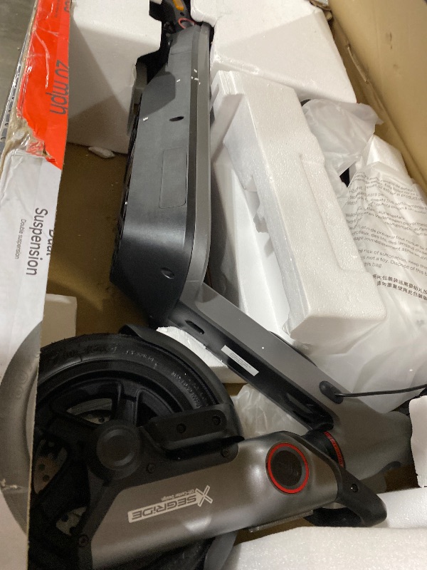 Photo 1 of Segway Ninebot F3 Electric Scooter, Up to 20 MPH, 44-Mile Range, Self-Sealing Tubeless Tires, Front Hydraulic & Rear Elastomer Suspension, UL2271 2272 Certified