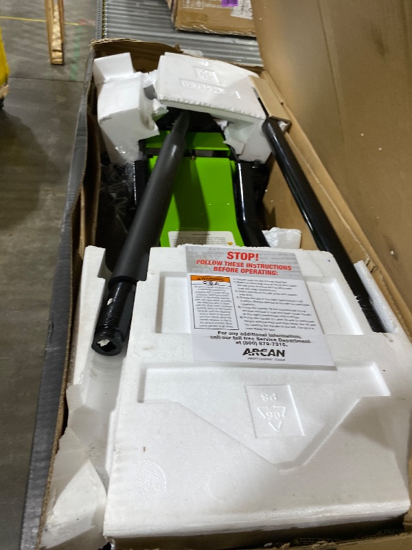 Photo 1 of ARCAN 2-Ton (4,000 lb.) Steel Extra Long Reach Low Profile Floor Jack, 2.75 in. to 24 in. Lift Range, Model A20016