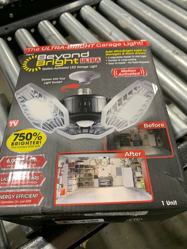 Photo 1 of Ontel Beyond Bright Ultra LED Ultra-Bright Motion Activated Garage Light