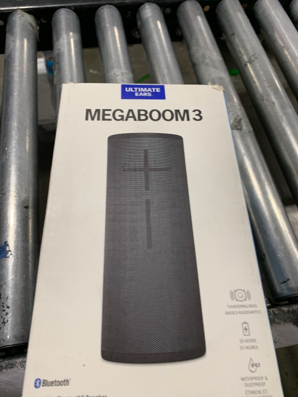 Photo 1 of Ultimate Ears MEGABOOM 3 Portable Waterproof Bluetooth Speaker - Bulk Packaging - Night Black