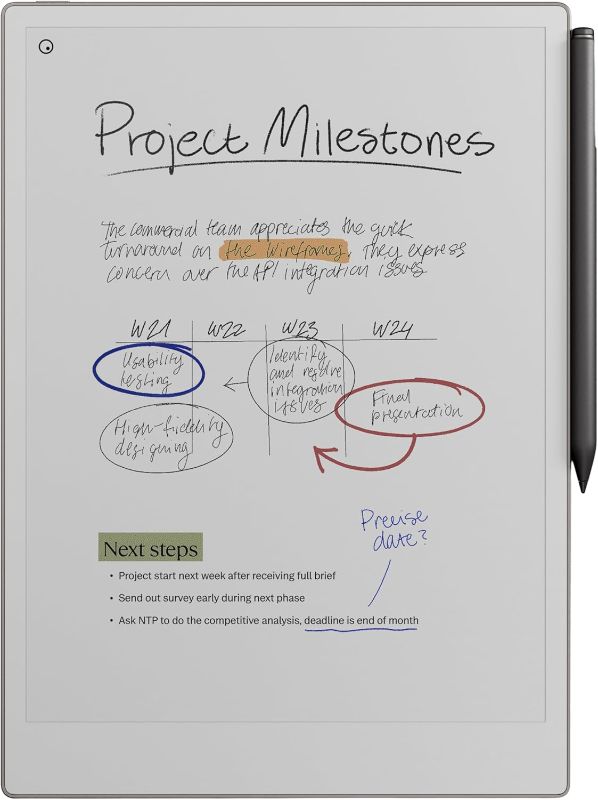 Photo 1 of reMarkable Paper Pro Bundle – Includes 11.8” reMarkable Paper Tablet, and Marker Plus Pen with Eraser**CRACKED SCREEN **