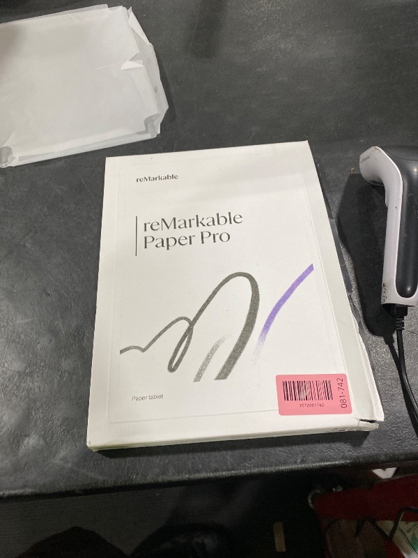 Photo 1 of reMarkable Paper Pro Bundle – Includes 11.8” reMarkable Paper Tablet, and Marker Plus Pen with Eraser**CRACKED SCREEN **