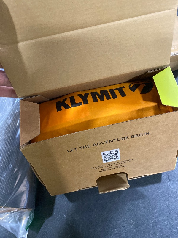 Photo 1 of KLYMIT Insulated Static V Lite Inflatable Sleeping Pad | Comfortable, Lightweight, Easy to Inflate, Portable Air Bed for Hiking, Backpacking & Camping — Orange