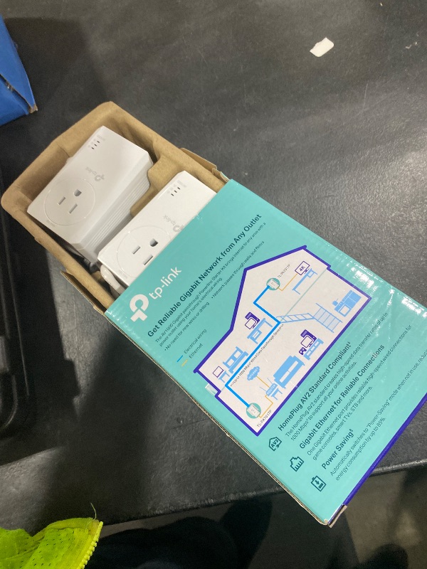 Photo 1 of TP-Link AV1000 Powerline Ethernet Adapter Kit (TL-PA7017P KIT) - Passthrough, Noise Filtering, Gigabit Port, Plug Pair & Play, Network Adapter, Free Expert Support