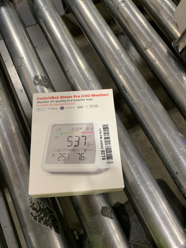 Photo 1 of SwitchBot CO2 Detector, Air Quality Monitor Indoor, CO2 Monitor for CO2/TEMP/Humidity, Portable Carbon Dioxide Detector for Home/Car/Office/Greenhouse