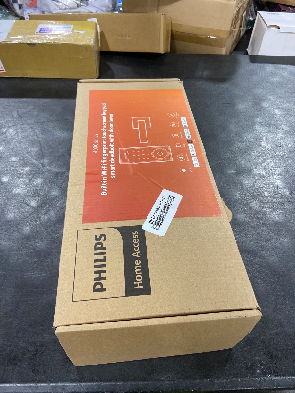 Photo 1 of Philips Wi-Fi Smart Lock with Handles, Built-in WiFi Keyless Entry Front Door Lock Set, Keypad Deadbolt with Handle, App Fingerprint Code Unlock, Auto Locking, Remote Control & Voice Unlock, Nickel