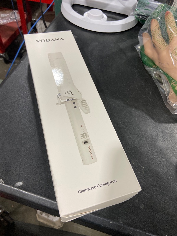 Photo 1 of VODANA GlamWave Ceramic Hair Curler 1.4 inch - Shiny & Damage-Free Natural Waves with All-Day Hold | Advanced Double Ceramic Coating with Rapid Instant Heat, Ivory