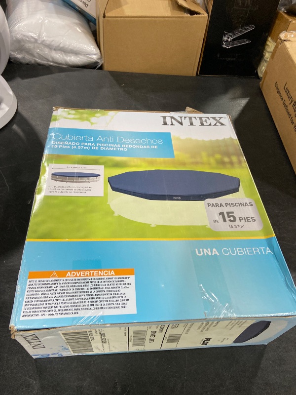 Photo 1 of QH.HOME 15 Ft Round Pool Cover with Fast Tightening Patented Ratchet, Solar Pool Covers for Above Ground Pools, One-Piece Tear Resistant Swimming Pool Cover Protector with Upgraded Ultimate Windproof
