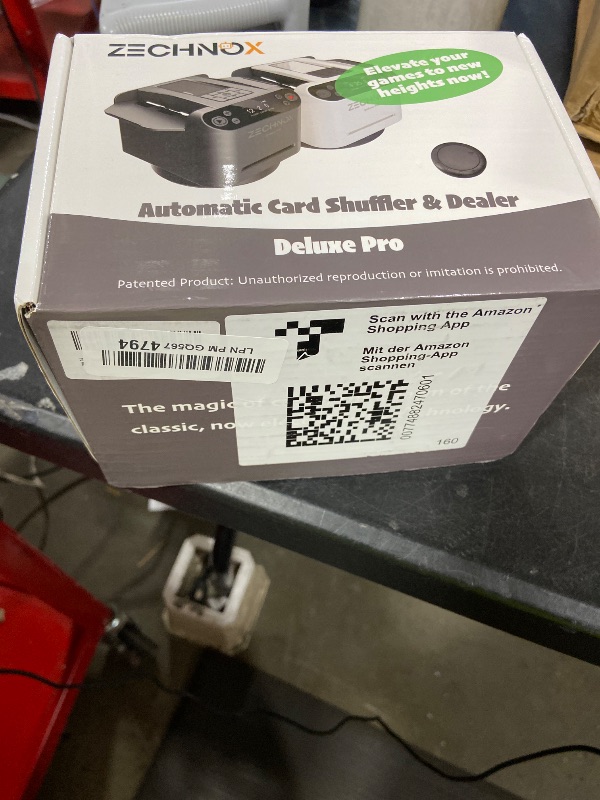Photo 1 of New Smart 3-in-1 Automatic Card Shuffler and Dealer,Programmable Card Dealer,Card Shuffler 2 Deck,360° Rotation,Ultra Quiet,Rechargeable,Support 12 Players (8 remotes+Carry Bag)