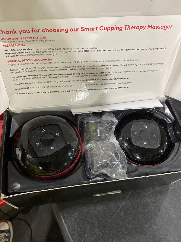 Photo 1 of Cakoutanb 2 Pack Cupping Set, 7-in-1 Smart Cupping Therapy Massager. Red Light Cupping Therapy Set with 2 Modes for Targeted Muscle Soreness,Tighter Skin,Cupping Kit with 20 Levels Suction and Heat