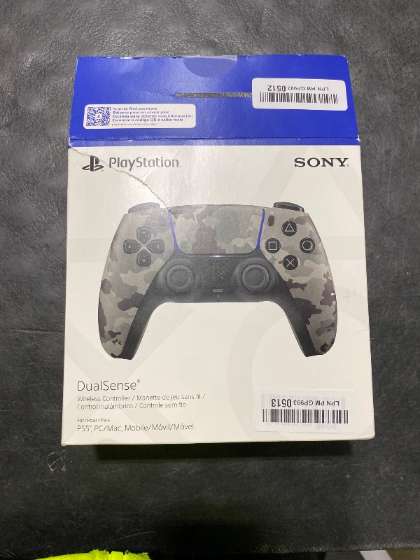 Photo 1 of PlayStation DualSense™ Wireless Controller – Gray Camouflage - For PS5, PC, MAC & Mobile