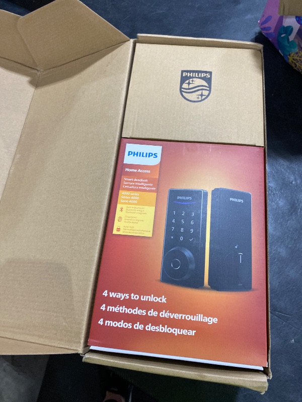 Photo 1 of Philips Smart Lock with Handles, Keyless Entry Door Lock Set, Keypad Door Lock with 2 Level Handles, Digital Keypad Deadbolt for Front Door, App Fingerprint PIN Code Unlocking, Auto Locking