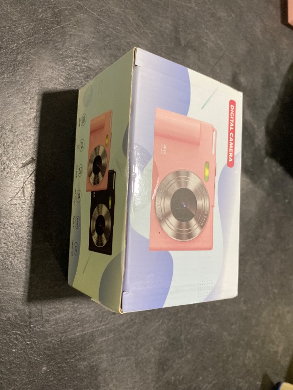 Photo 1 of Digital Camera, FHD 4K Digital Point and Shoot Camera with 16X Zoom Anti Shake, 48MP Compact Small Camera with 32GB Card for Boys Girls Kids