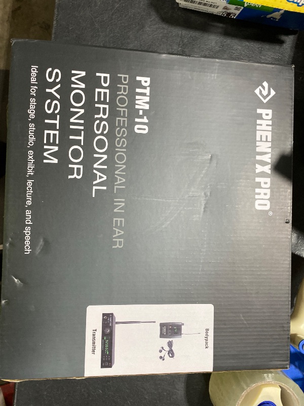 Photo 1 of Phenyx Pro UHF Stereo Wireless in Ear Monitor System, Wireless IEM, 900MHz Band Selectable Frequency, Rack Mountable, 160 ft. Operation, Suitable for Stage, Studio, Exhibit, Lecture, Speech (PTM-10)