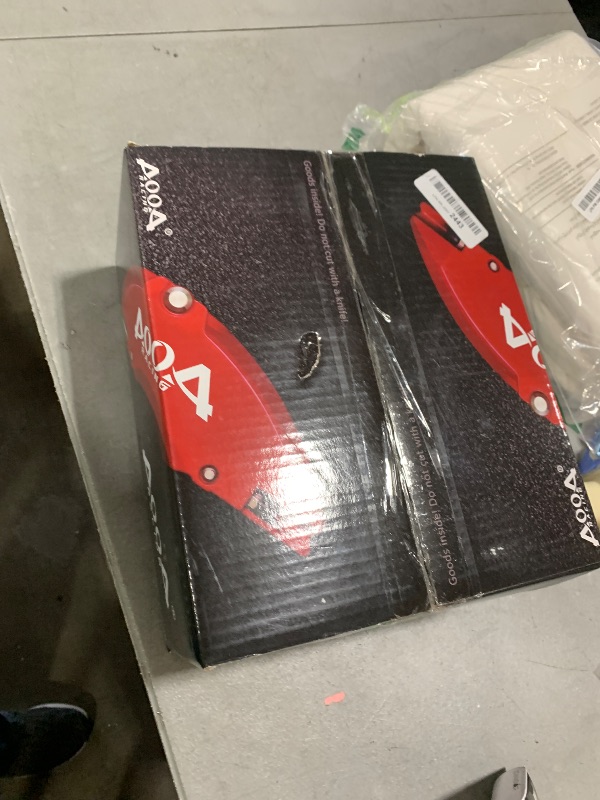 Photo 1 of AOOA Caliper Covers Red with White Characters Aluminum Brake Caliper Covers Fit for Toyota Tundra 2007-2021?front and rear?