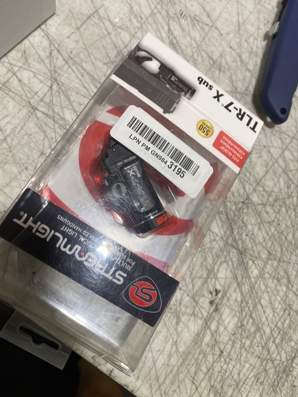 Photo 1 of Streamlight 69400 TLR-7 X sub 500-Lumen Tactical Weapon Light Designed Exclusively and Solely for Railed Glock 43X Mos/48 Mos/43X Rail/48 Rail subcompact Handguns with Mounting Kit and Keys, Black