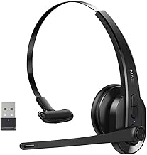 Photo 1 of Wireless Headset with Mic for Work, Bluetooth Headset with AI Noise Cancelling Microphone, Wireless Headphones with Mic & Mute Button, USB Dongle for Work from Home/PC/Computer/Call Center/ Teams/Zoom