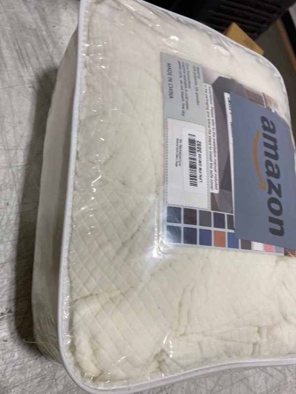 Photo 1 of Arfntevss Stretch Sectional Couch Covers L Shaped Corner Sectional Sofa Cover Washable Jacquard Soft Fleece U Shape Sofa Slipcovers Anti Slip Furniture Protector for Dogs Pets (Large, Cream)