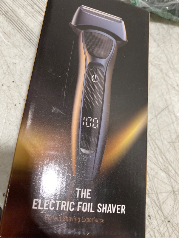 Photo 1 of Rechargeable Electric Razor for Men: Floating Foil Shavers with LED Display - Waterproof Wet Dry - 30° Precision Blades, Travel Lock