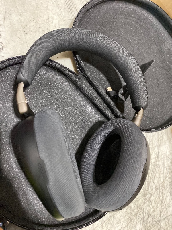Photo 1 of Jabra Evolve3 85 Over-Ear Wireless Bluetooth Headset with Microphone for Work, AI Voice Call Technology, Adaptive Active Noise Cancellation, 25-Hour Battery, USB-C, Microsoft Teams Certified, Black