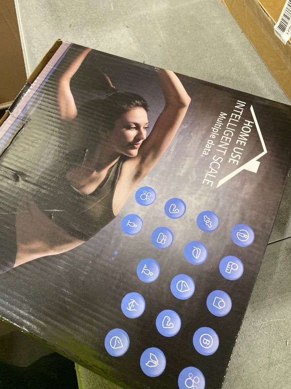 Photo 1 of Smart Body Fat Scale - Accurate Digital Bathroom Scale with Bluetooth, 16 Essential Measurements Including Muscle Mass, Bone Mass, Body Water, BMI, and Visceral Fat?Black?