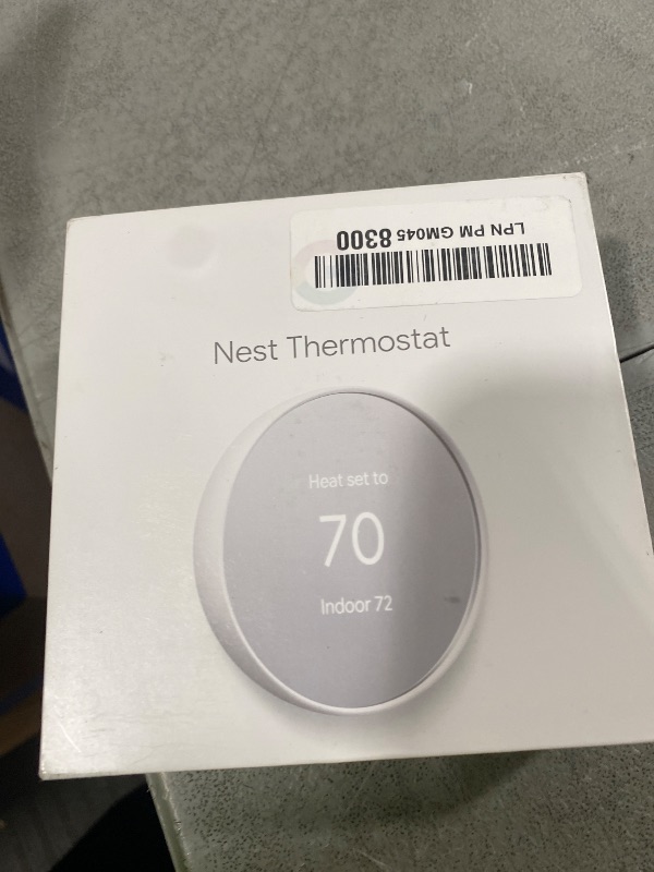 Photo 1 of Google Nest Thermostat - Smart Thermostat for Home - Programmable Wifi Thermostat - Snow