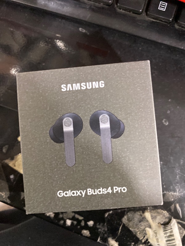 Photo 1 of Samsung Galaxy Buds 4 Pro (2026) AI True Wireless Bluetooth Earbuds, Hi-Res Audio, 2-Way Speaker, ANC 2.0, Optimized Comfort, IP57, Live Translation, Black [US Version, 2 Yr Warranty]