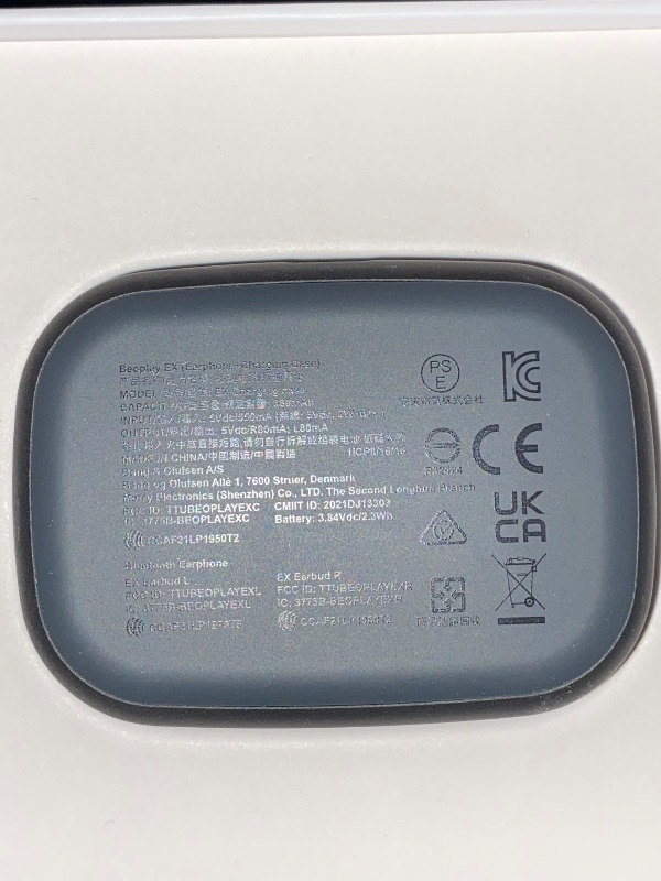 Photo 1 of Bang & Olufsen Beoplay EX - Wireless Bluetooth Earphones with Microphone and Active Noise Cancelling, Waterproof, 20 Hours of Playtime