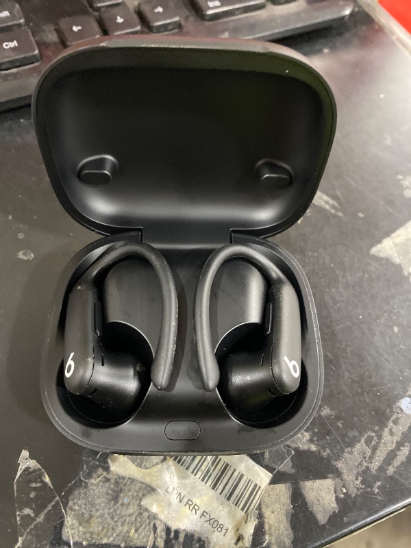 Photo 1 of Beats Powerbeats Pro 2 - Wireless Noise Cancelling Workout Earbuds with Secure- Fit Earhooks, Up to 45-Hour Battery with Charging Case, Sweat & Water Resistant, Heart Rate Monitoring - Jet Black