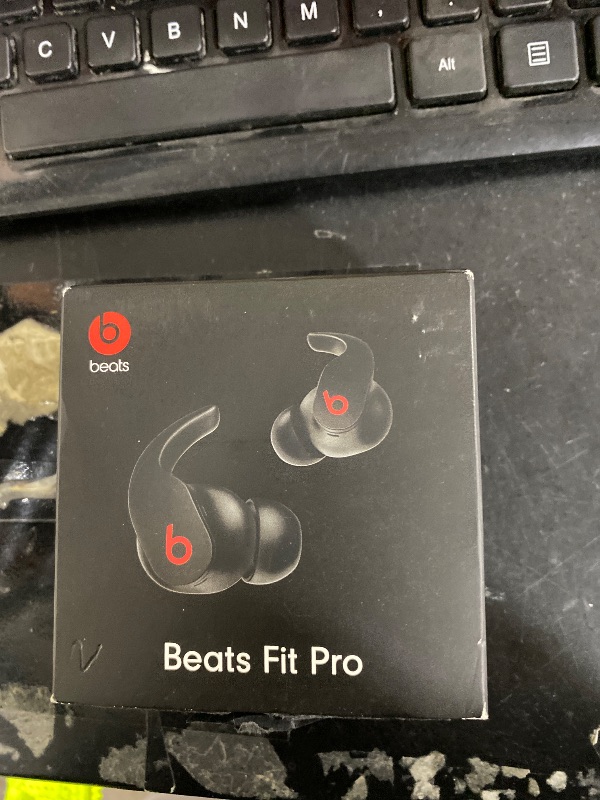 View 4 of Beats Fit Pro (1st Gen) - True Wireless Noise Cancelling Earbuds - Active Noise Cancelling - Sweat Resistant Earphones, Compatible with Apple & Android, Class 1 Bluetooth®- Beats Black