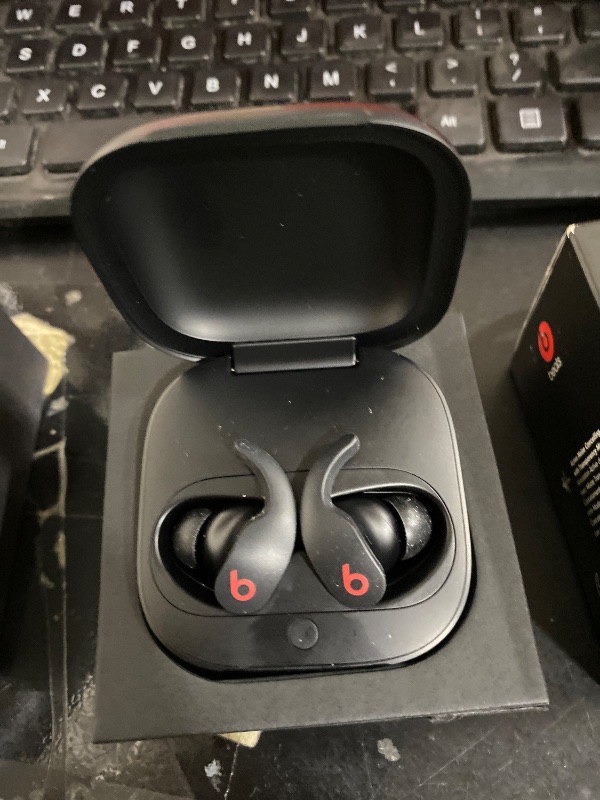 View 3 of Beats Fit Pro (1st Gen) - True Wireless Noise Cancelling Earbuds - Active Noise Cancelling - Sweat Resistant Earphones, Compatible with Apple & Android, Class 1 Bluetooth®- Beats Black