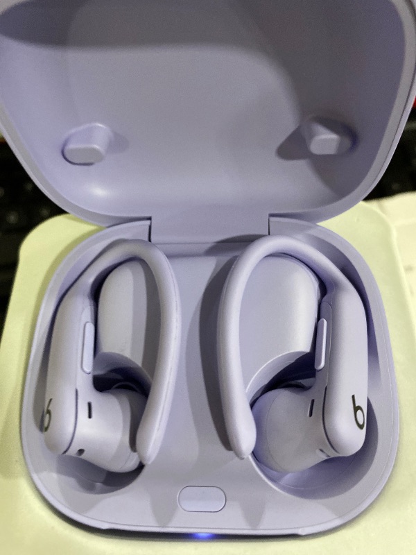 Photo 1 of Beats Powerbeats Pro 2 - Wireless Noise Cancelling Workout Earbuds with Secure- Fit Earhooks, Up to 45-Hour Battery with Charging Case, Sweat & Water Resistant, Heart Rate Monitoring - Hyper Purple