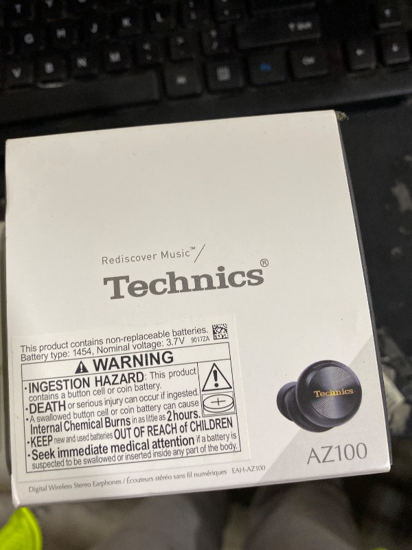 Photo 1 of Technics Reference Class Hi-Fi Wireless Ear Buds, Dolby Atmos with Head Tracking, Adaptive Noise Cancelling, 3 Device Multipoint, 10-Hr Battery, Wireless Charging, Improved Fit, EAH-AZ100-K(Black)