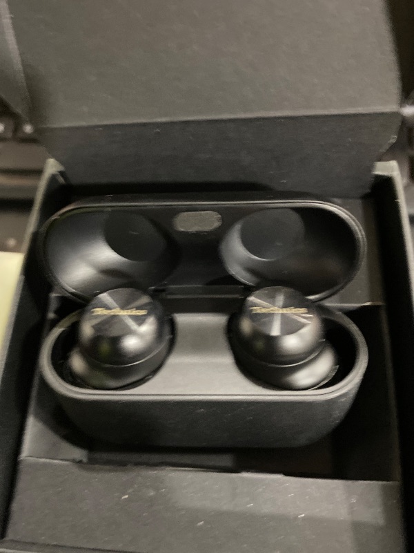 Photo 1 of Technics Reference Class Hi-Fi Wireless Ear Buds, Dolby Atmos with Head Tracking, Adaptive Noise Cancelling, 3 Device Multipoint, 10-Hr Battery, Wireless Charging, Improved Fit, EAH-AZ100-K(Black)