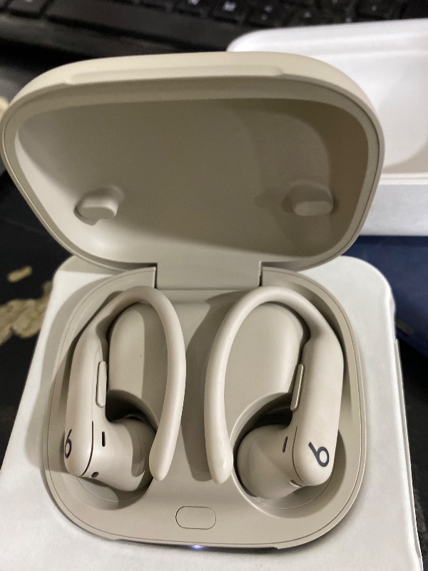 Photo 1 of Beats Powerbeats Pro 2 - Wireless Noise Cancelling Workout Earbuds with Secure- Fit Earhooks, Up to 45-Hour Battery with Charging Case, Sweat & Water Resistant, Heart Rate Monitoring - Quick Sand