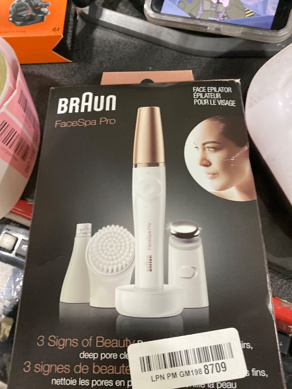 View 2 of Braun Face Epilator Facespa Pro 911, Facial Hair Removal for Women, Hair Removal Device, 3-in-1 Epilating, Cleansing Brush and Skin Toning with 3 Extras